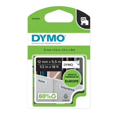 Original OEM Ribbon DYMO D1-16959 (16959) (White) (12 mm, 5,5 m)