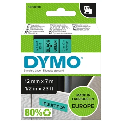 Original OEM Ribbon DYMO D1-45019 (D1-45019) (Green) (12 mm, 7 m)
