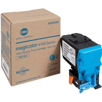 Original OEM Toner KM TNP-18C (A0X5450) (Cyan)