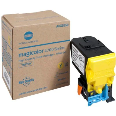 Original OEM Toner KM TNP-18Y (A0X5250) (Yellow)