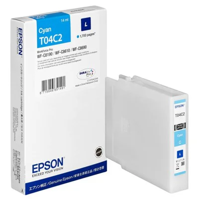Original OEM Ink Cartridge Epson T04C2 L (C13T04C240) (Cyan)