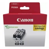 Original OEM Ink Cartridges Canon PGI-520 BK Twin Pack (2932B019) (2-pack)