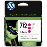 Original OEM Ink Cartridges HP 712 (3ED78A) (Magenta) (3-pack) for HP DesignJet T230 24"