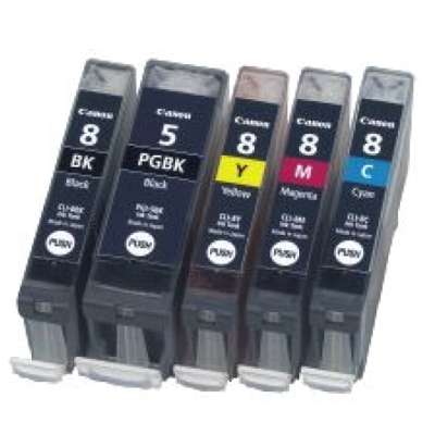 Ink cartridges Canon CLI-8 CMYK - compatible and original OEM
