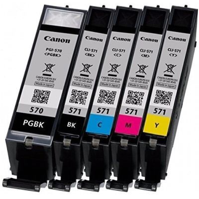 Ink cartridges Canon PGI-570 + CLI-571 CMYK - compatible and original OEM
