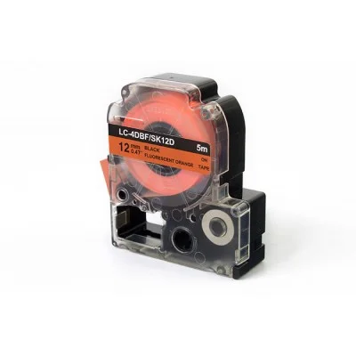 Compatible Ink Ribbon LC-4DBF for Epson (LC-4DBF) (Orange) (12 mm, 5 m)