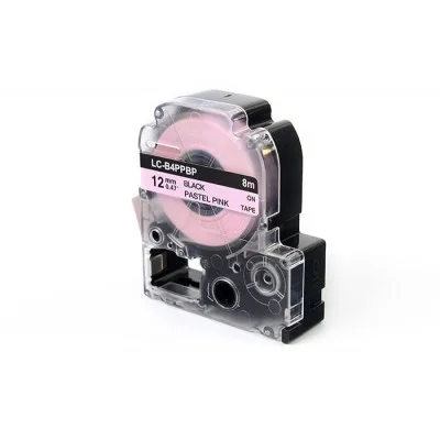Compatible Ink Ribbon LC-B4PPBP for Epson (LC-B4PPBP) (Pink) (12 mm, 8 m)