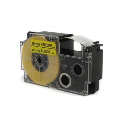 Compatible Ink Ribbon XR-18YW1 for Casio (XR-18YW1) (Yellow) (18 mm, 8 m)