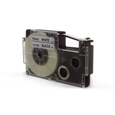 Compatible Ink Ribbon XR-9WE1 for Casio (XR-9WE1) (White) (9 mm, 8 m)