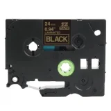 Compatible Laminated Tape TZe-354 for Brother (TZe-354) (Black) (24 mm, 1,6 m, Black, White)