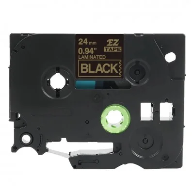 Compatible Laminated Tape TZe-354 for Brother (TZe-354) (Black) (24 mm, 1,6 m, Black, White)