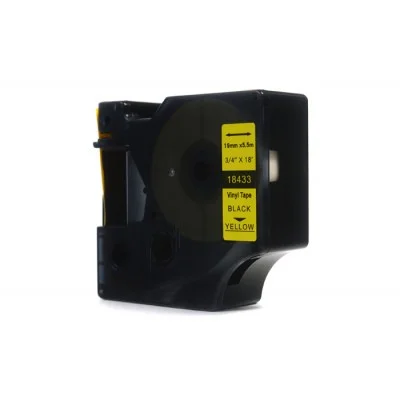 Compatible Ribbon 18433 for DYMO (18433) (Yellow) (19 mm, 5,5 m, Yellow)