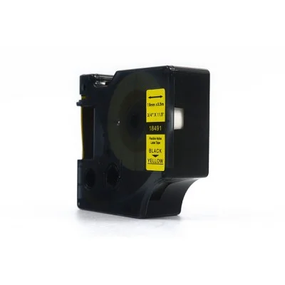 Compatible Ribbon 18491 for DYMO (18491) (Yellow) (19 mm, 3,5 m, Yellow)
