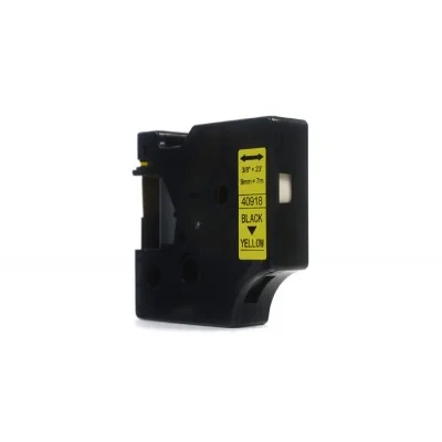 Compatible Ribbon D1-40918 for DYMO (D1-40918) (Yellow) (9 mm, 7 m, Yellow)