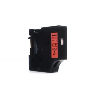 Compatible Ribbon D1-43617 for DYMO (D1-43617) (Red) (6 mm, 7 m, Red)