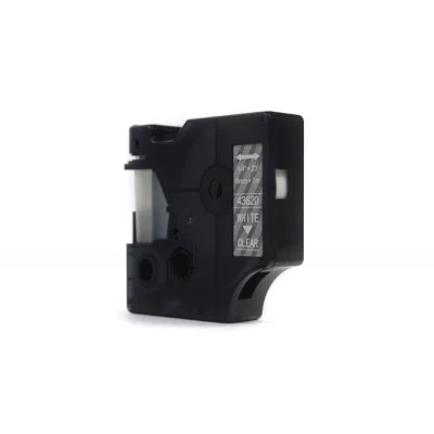 Compatible Ribbon D1-43620 for DYMO (D1-43620) (Transparent) (6 mm, 7 m, Transparent, White)