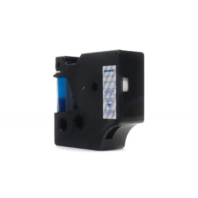 Compatible Ribbon D1-45801 for DYMO (D1-45801) (Transparent) (19 mm, 7 m, Transparent, Blue)