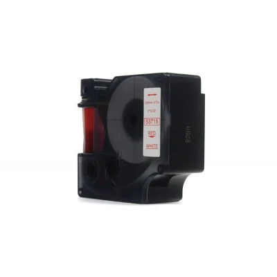 Compatible Ribbon D1-53715 for DYMO (D1-53715) (White) (24 mm, 7 m, White, Red)