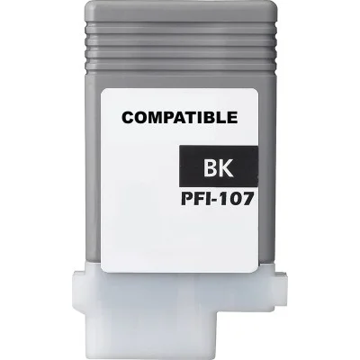 Compatible Ink Cartridge PFI-107BK for Canon (6705B001) (Black)