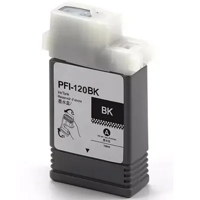 Compatible Ink Cartridge PFI-120BK for Canon (2885C001) (Black)