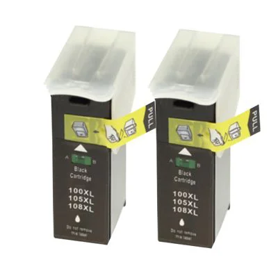 Compatible Ink Cartridges 100XL BK for Lexmark (14N0848) (Black) (2-pack)