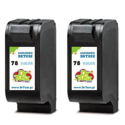 Compatible Ink Cartridges 78 for HP (C8725A) (Color) (2-pack)