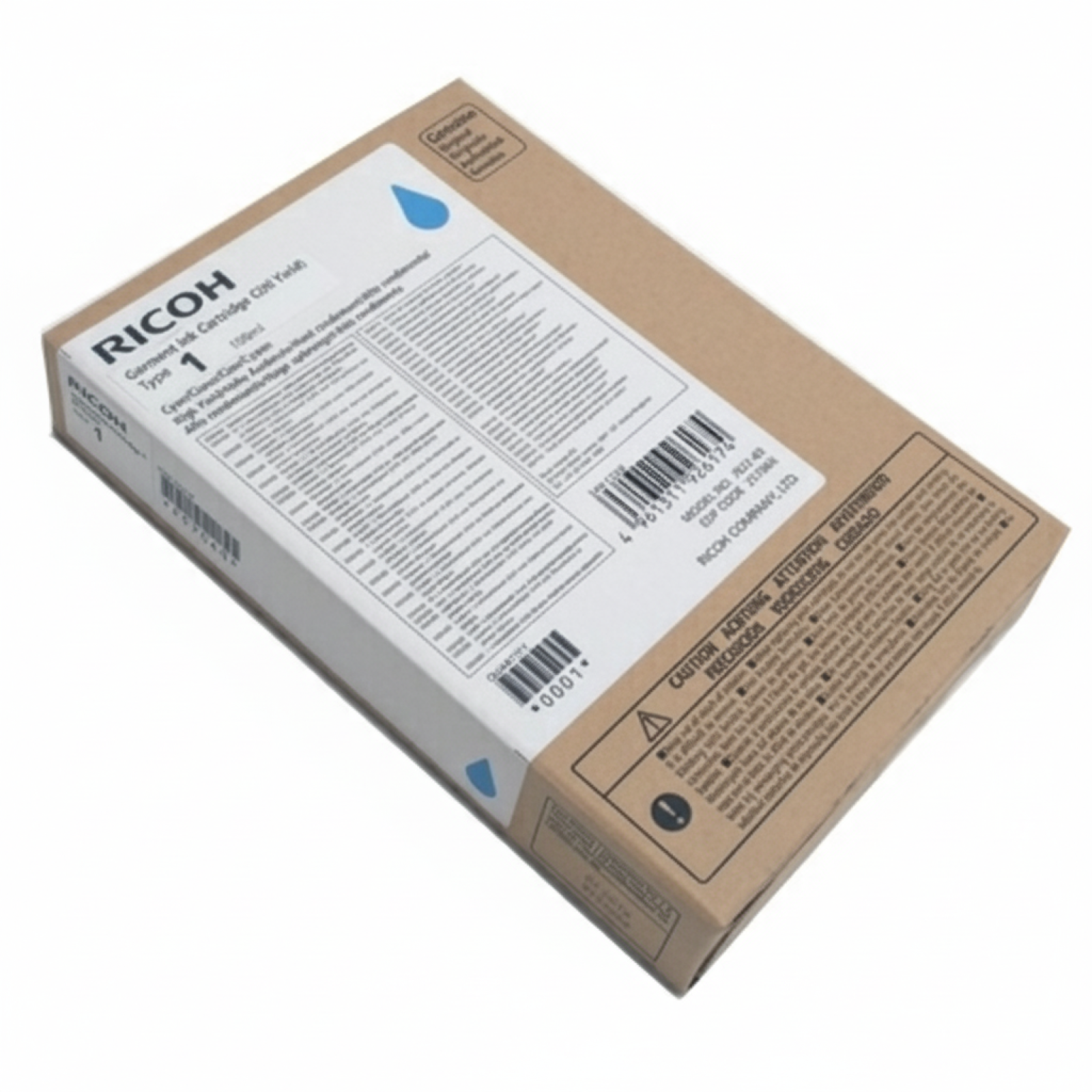 Original OEM Ink Cartridge Ricoh Garment Type 1 (35ml) (257064) (Cyan)