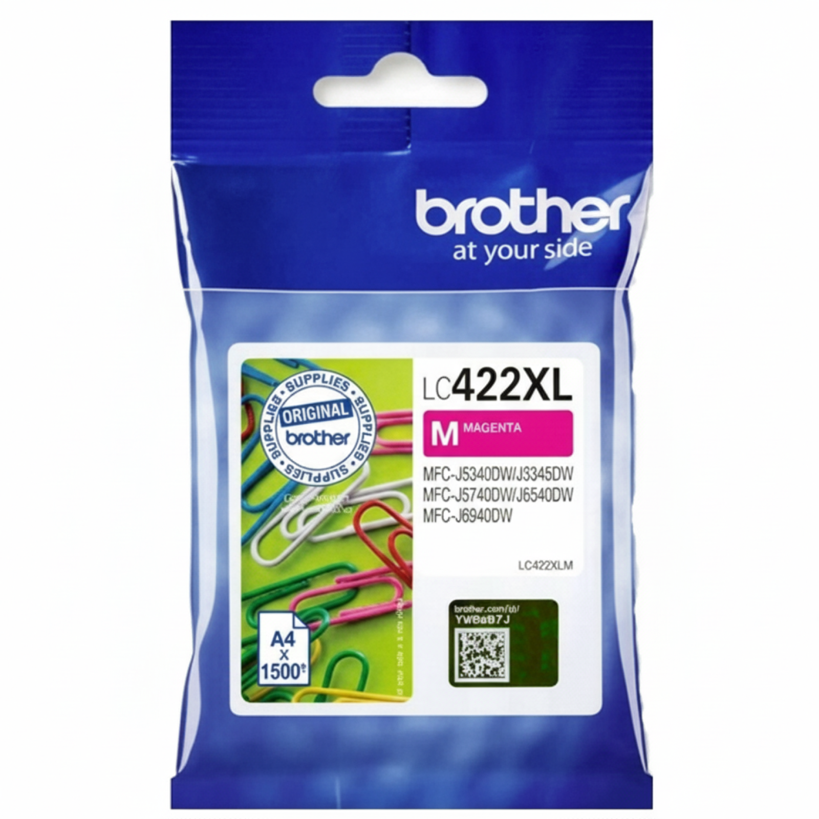 Original OEM Ink Cartridge Brother LC-422 XL M (LC422XLM) (Magenta)