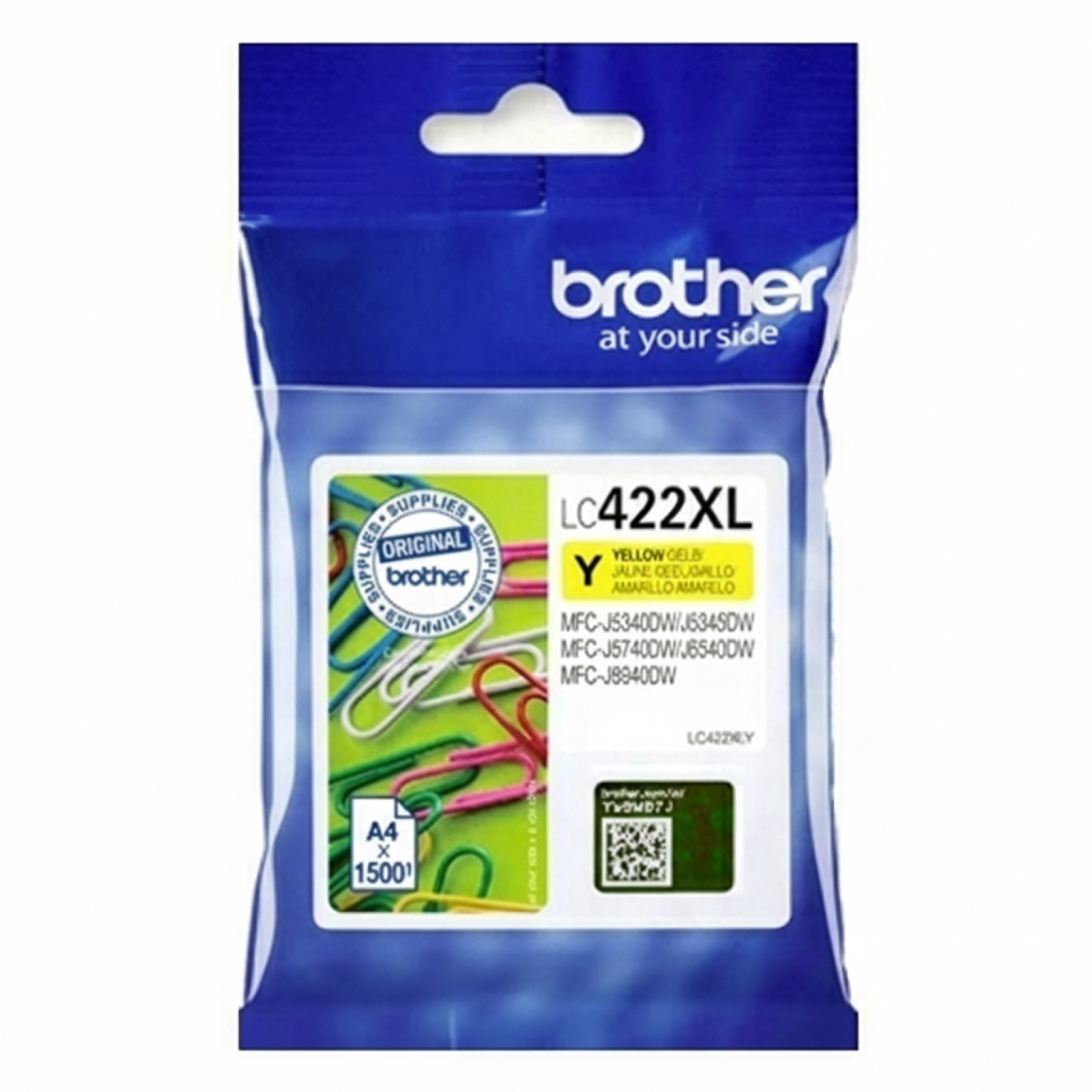 Original OEM Ink Cartridge Brother LC-422 XL Y (LC422XLY) (Yellow)