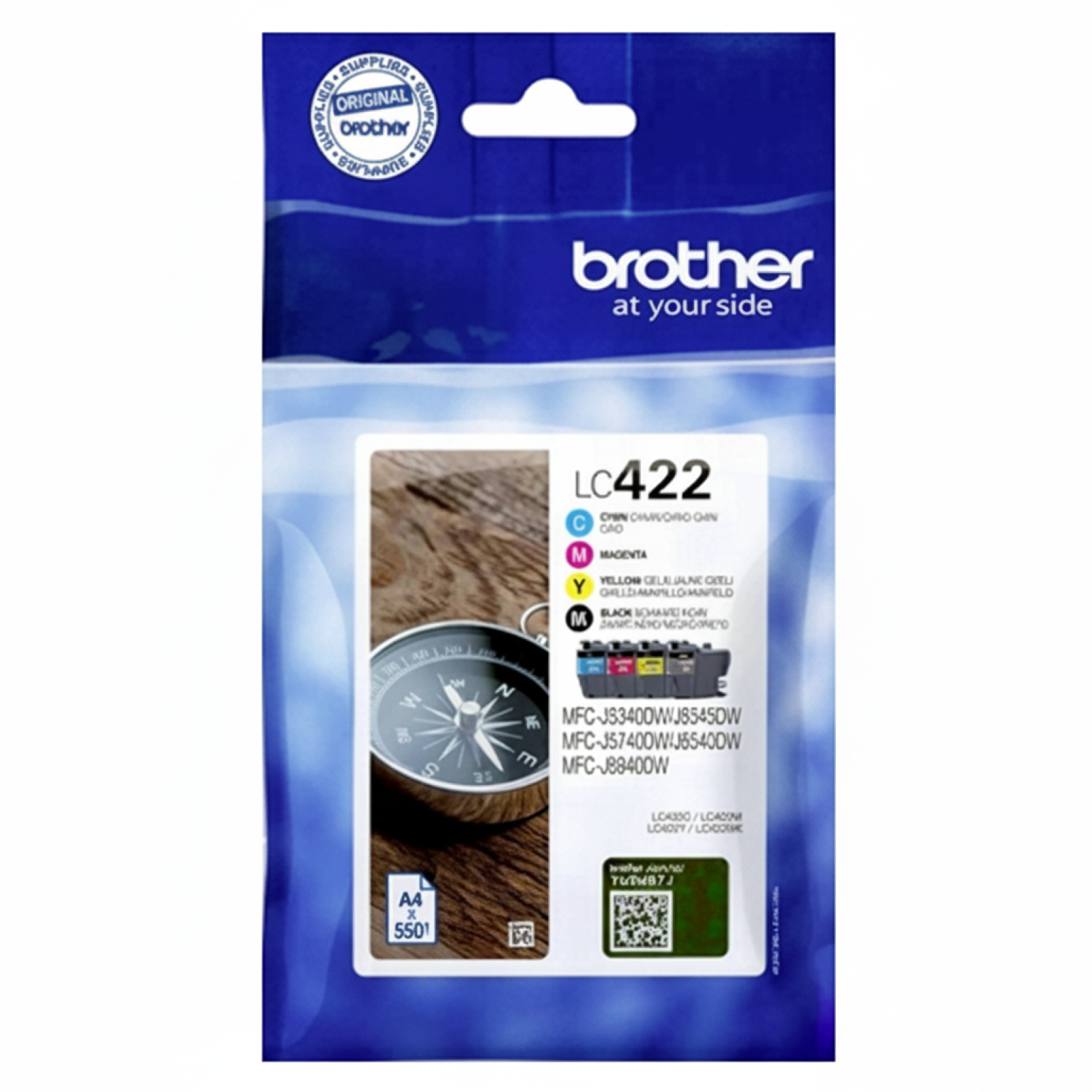 Original OEM Ink Cartridges Brother LC-422 CMYK (LC422VAL) (multi pack)