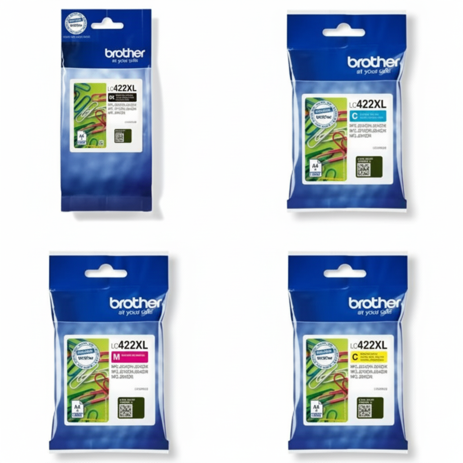 Original OEM Ink Cartridges Brother LC-422 XL CMYK (LC422XLVAL) (multi pack)