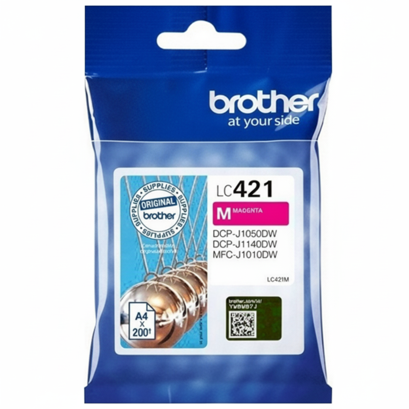 Original OEM Ink Cartridge Brother LC-421 M (LC421M) (Magenta)