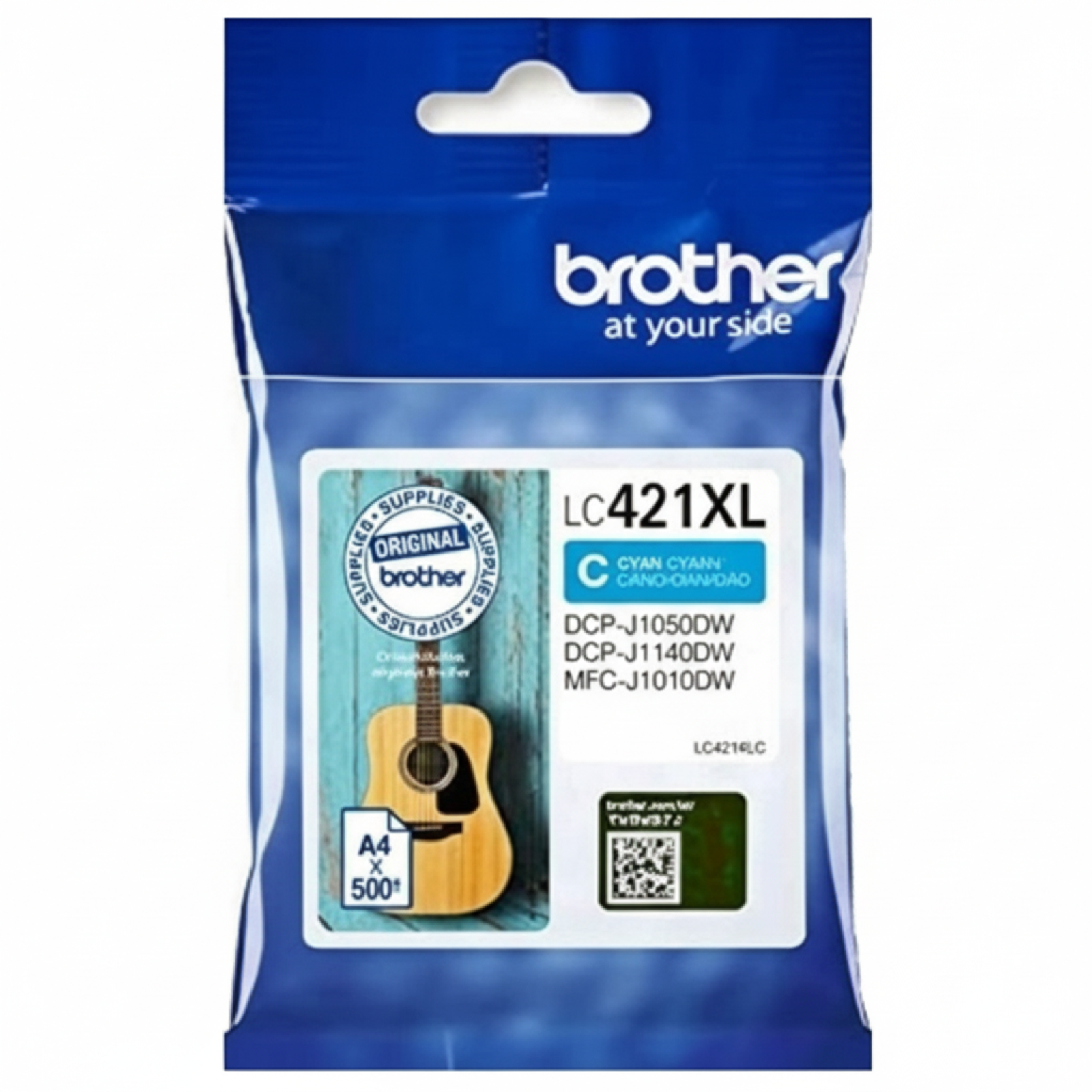 Original OEM Ink Cartridge Brother LC-421 XL C (LC421XLC) (Cyan)