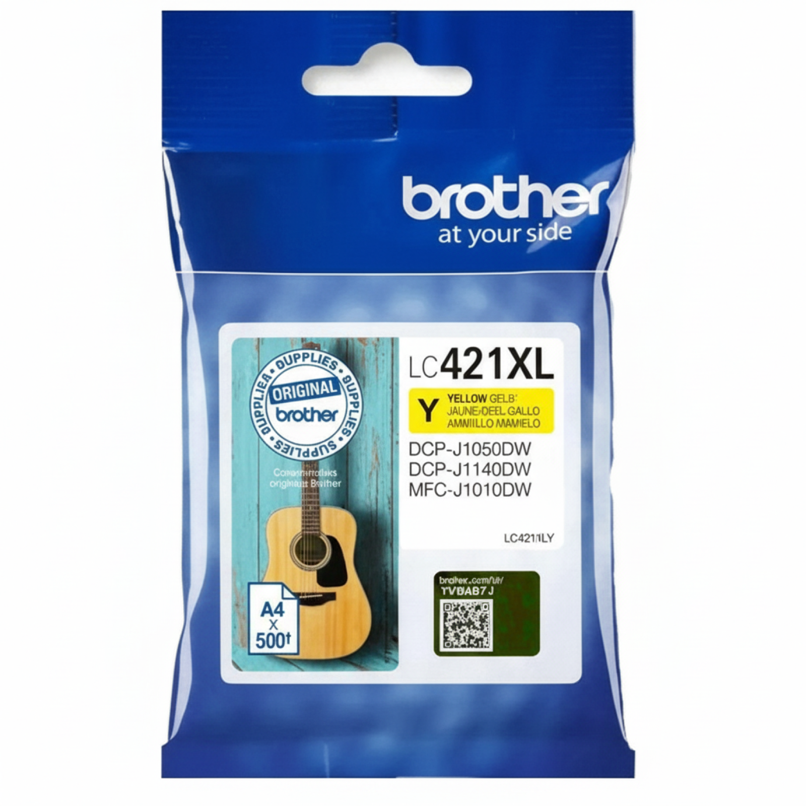 Original OEM Ink Cartridge Brother LC-421 XL Y (LC421XLY) (Yellow)