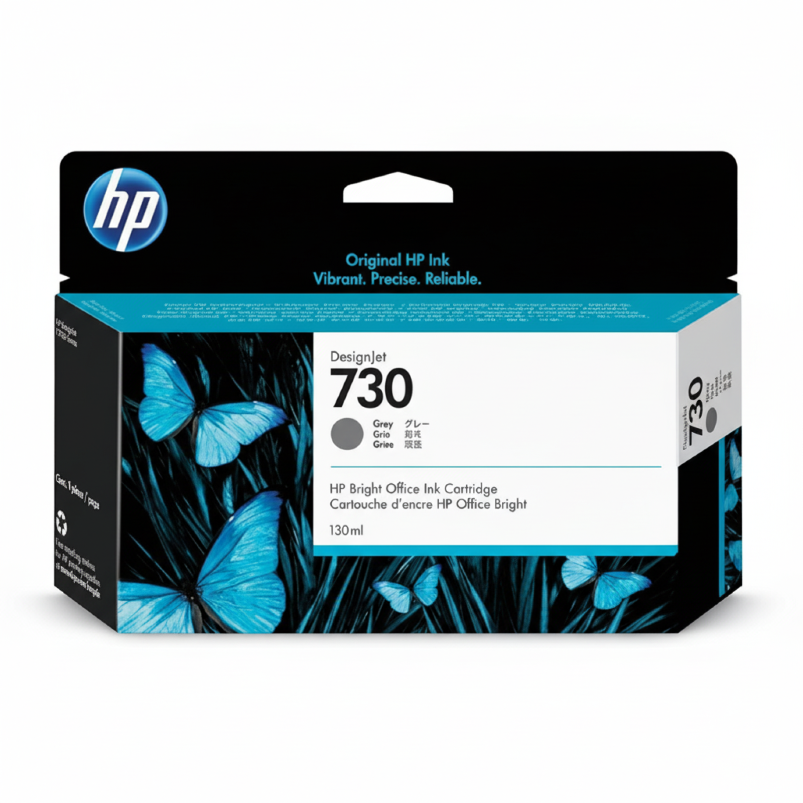 Original OEM Ink Cartridge HP 730 (130ml) (P2V66A) (Gray)