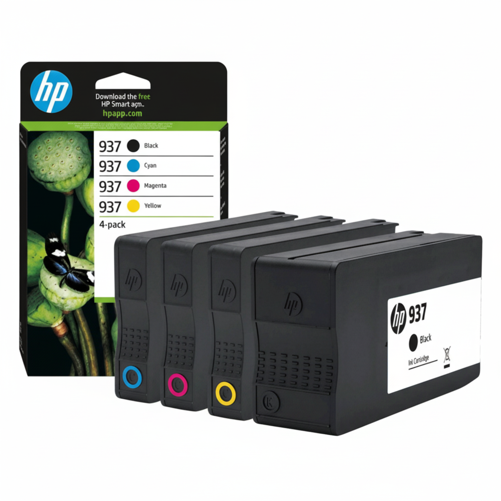 Original OEM Ink Cartridges HP 937 CMYK (6C400NE) (multi pack)