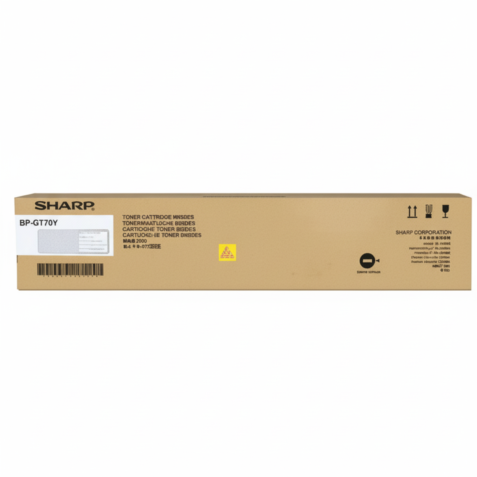 Original OEM Toner Sharp BP-GT70YB (BPGT70YB) (Yellow)