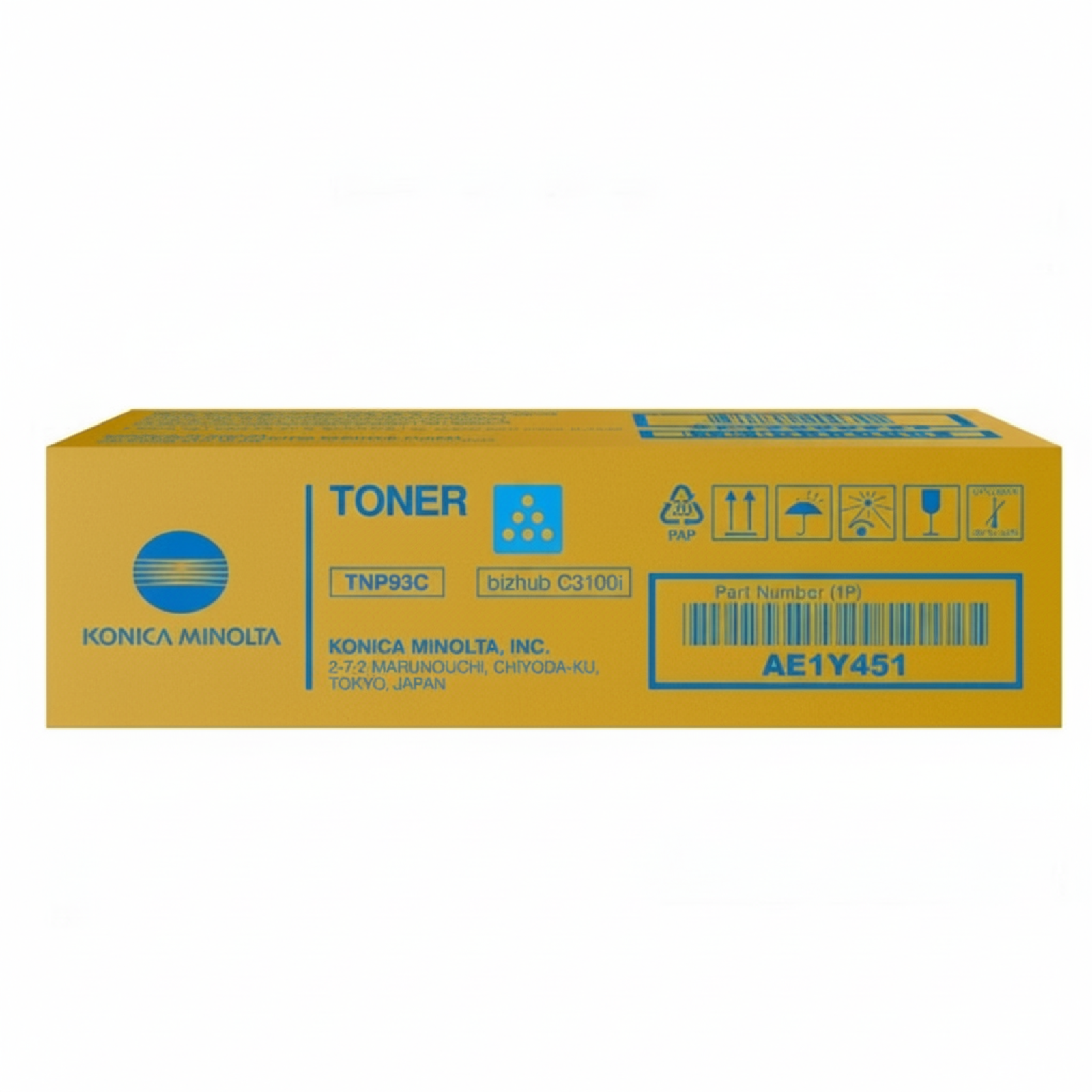Original OEM Toner KM TNP-93C (AE1Y451) (Cyan)