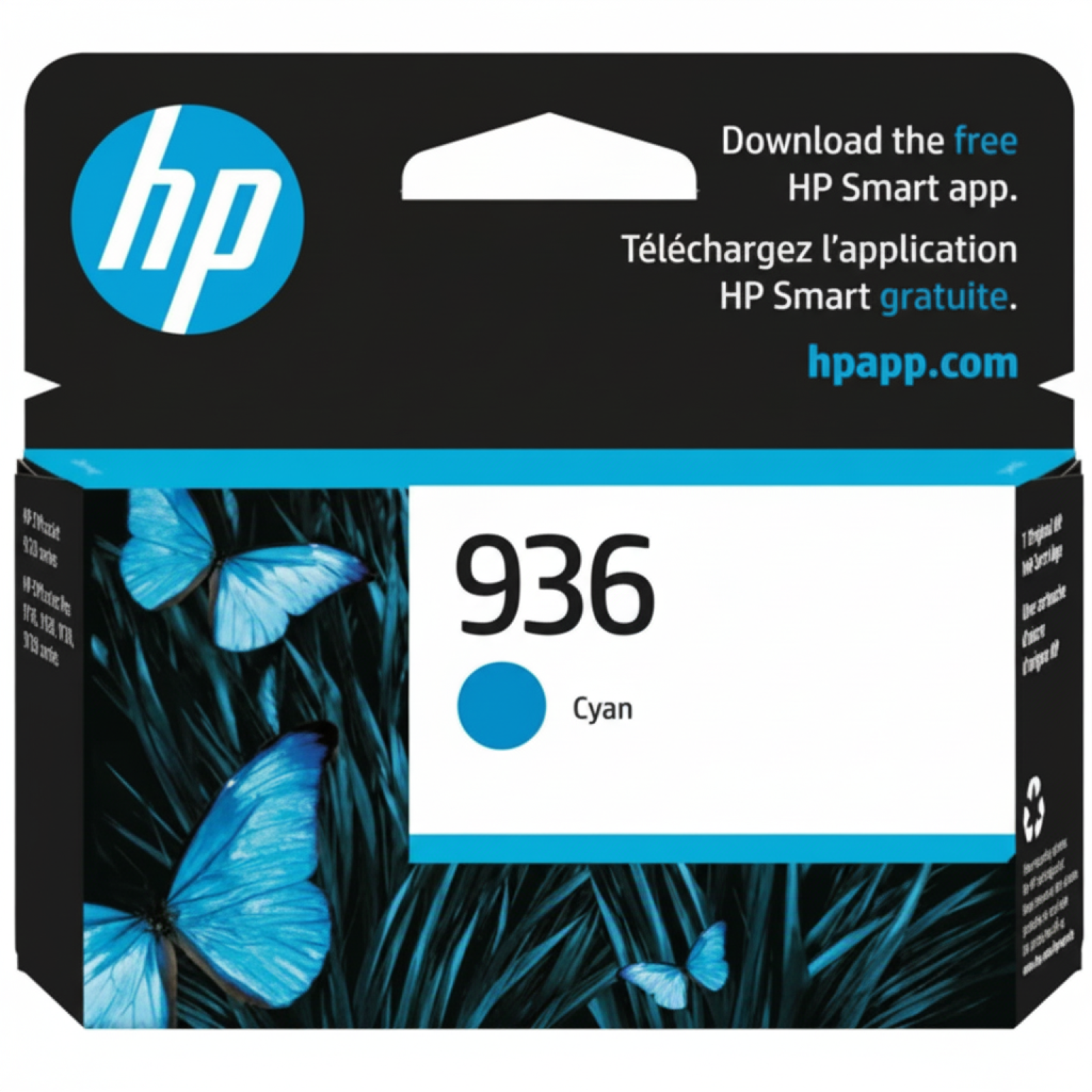 Original OEM Ink Cartridge HP 936 (4S6U9LN) (Cyan)