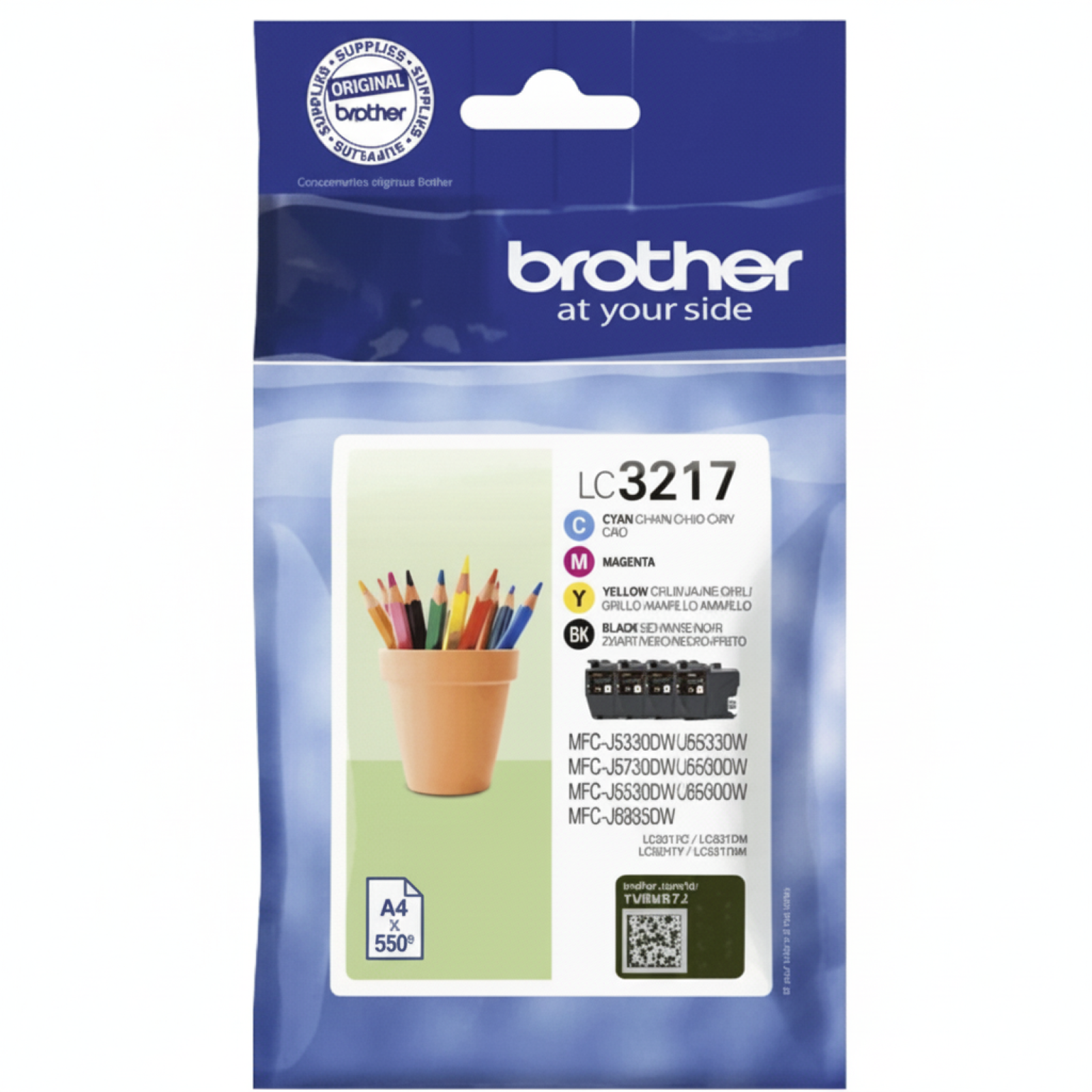 Original OEM Ink Cartridge Brother LC-3217 CMYK (LC-3217VAL)