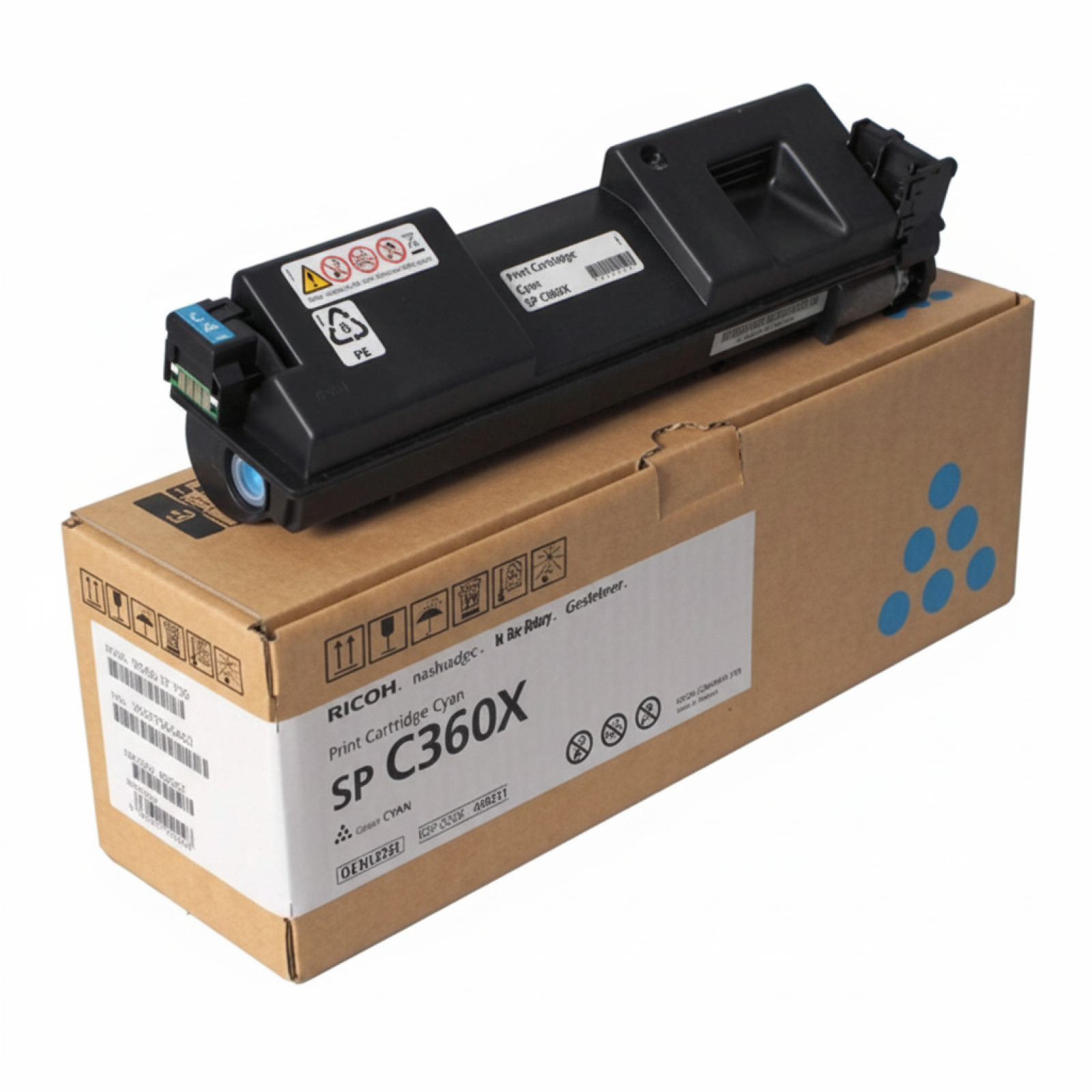 Original OEM Toner Ricoh C360X (408251) (Cyan)