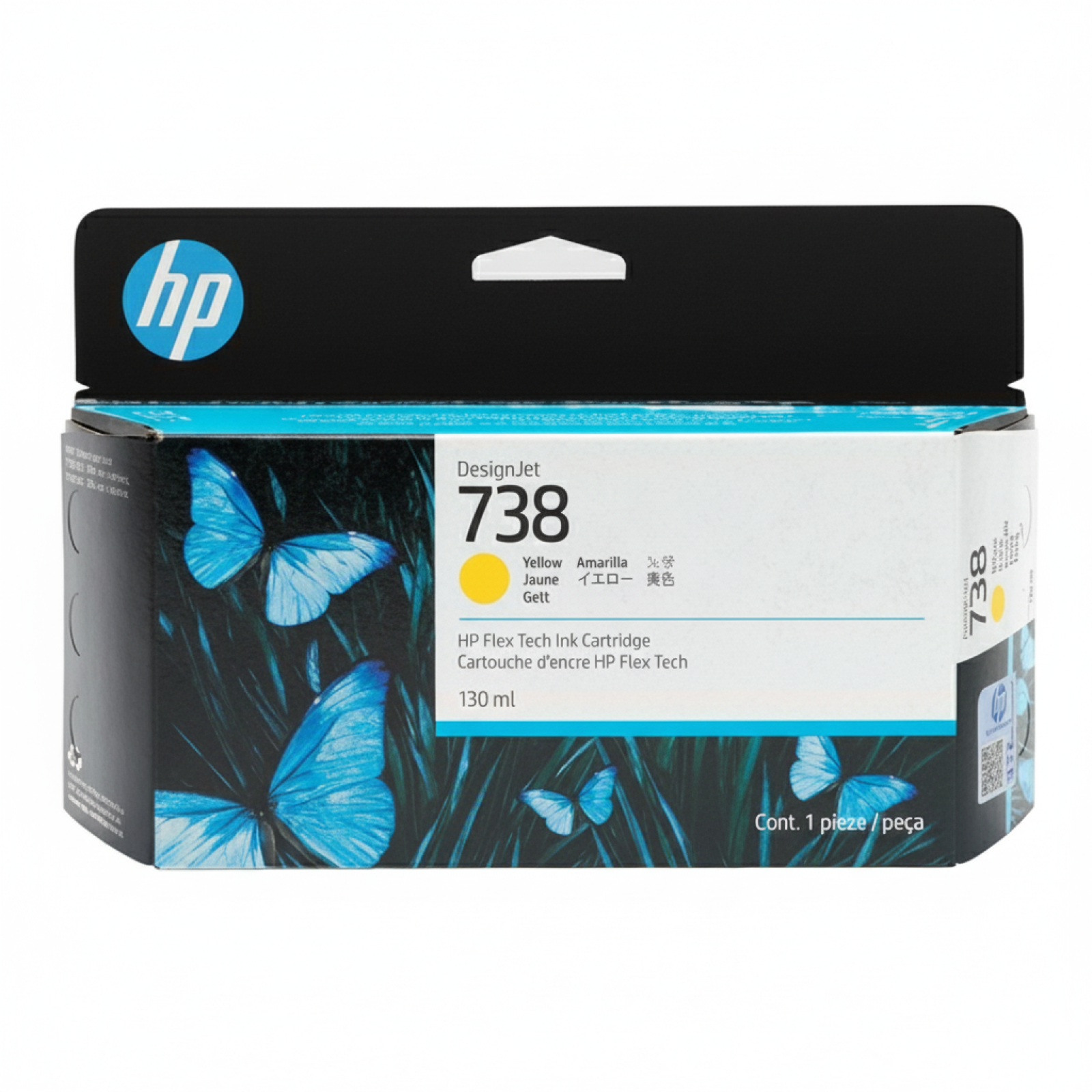 Original OEM Ink Cartridge HP 738 (498N7A) (Yellow)