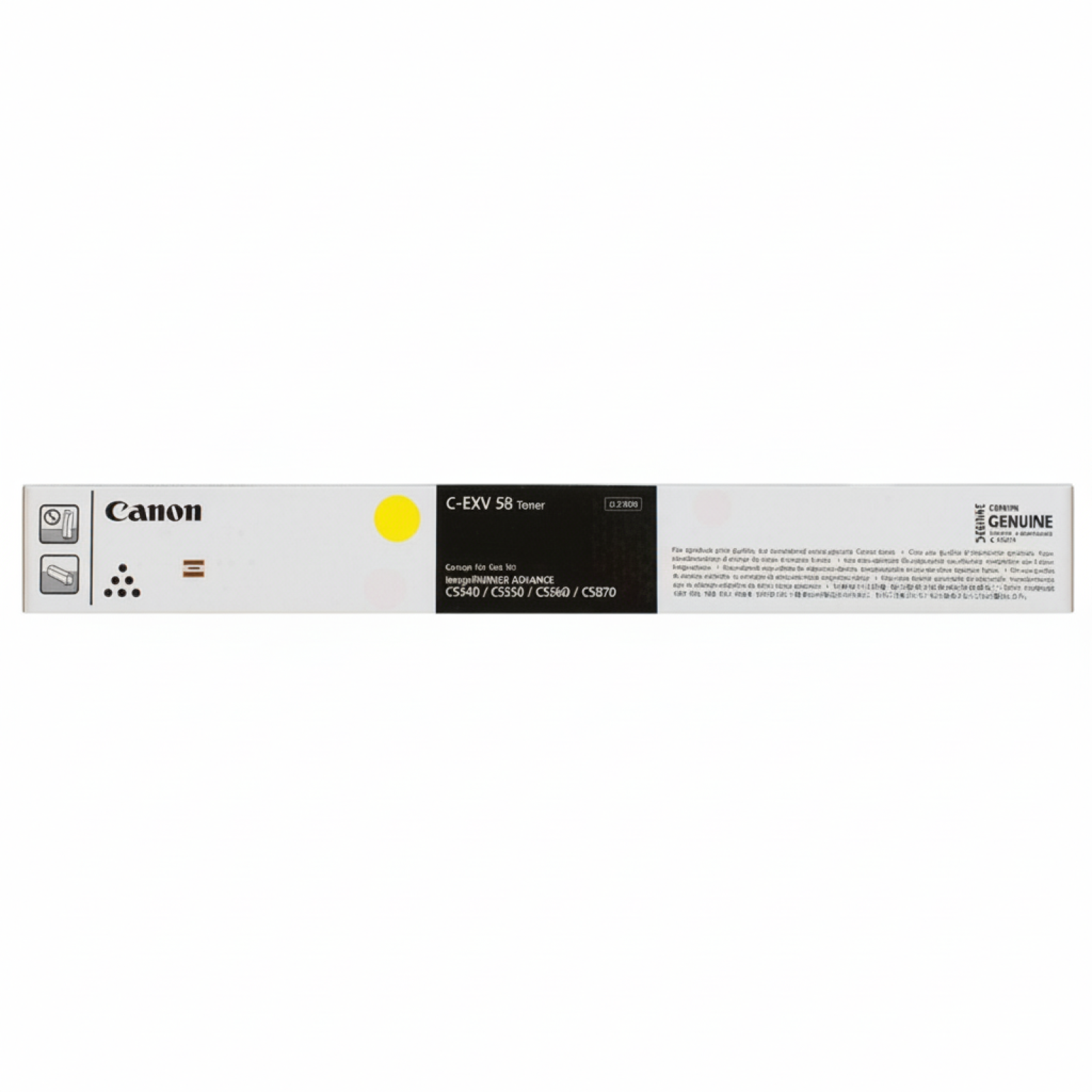 Original OEM Toner Canon C-EXV 58L Y (3769C002) (Yellow)
