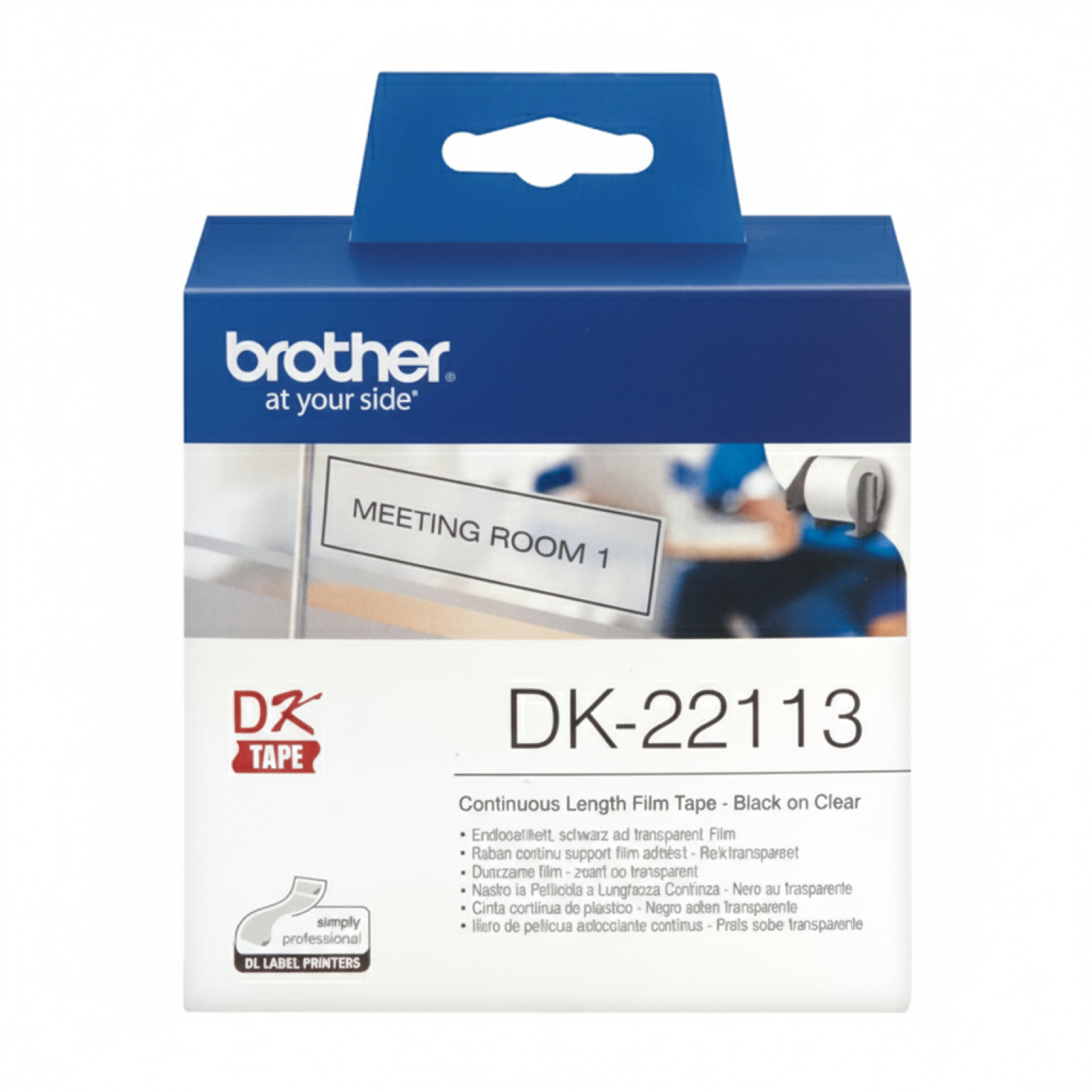 Original OEM Film Tape Brother DK-22113 (DK-22113) (Transparent) (3 mm, 15,24 m)