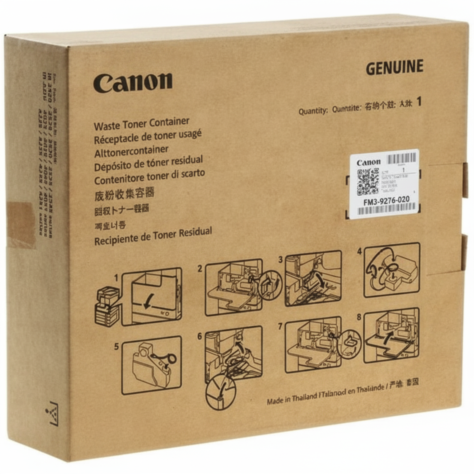Original OEM Waste Toner Tank Canon WT-101 (FM3-9276-000, FM3-9276-030)