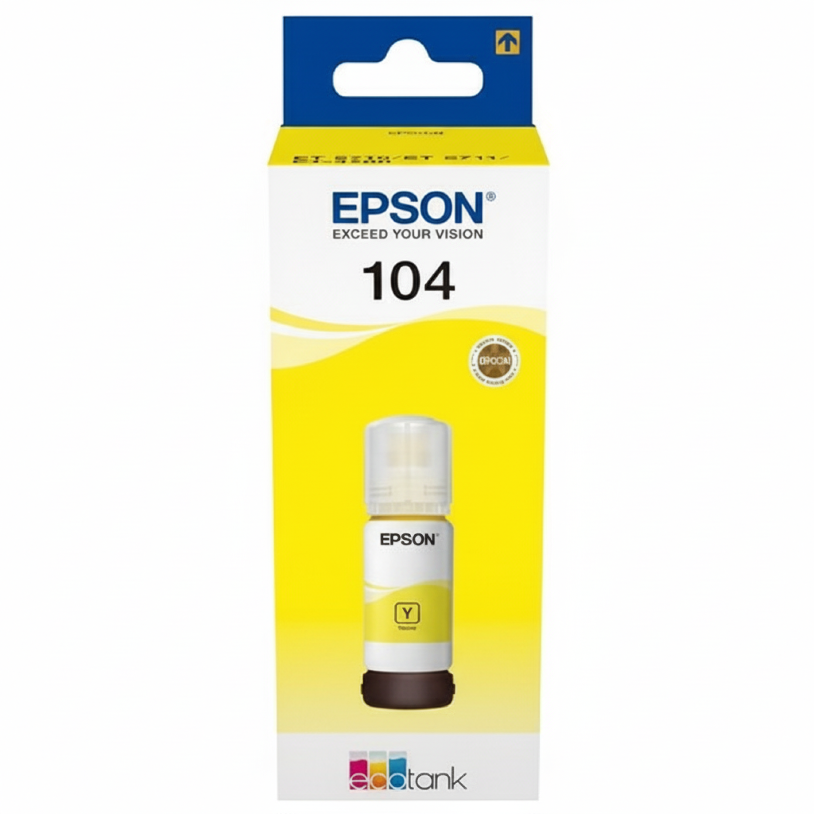 Original OEM Ink Cartridge Epson 104 (C13T00P440) (Yellow)