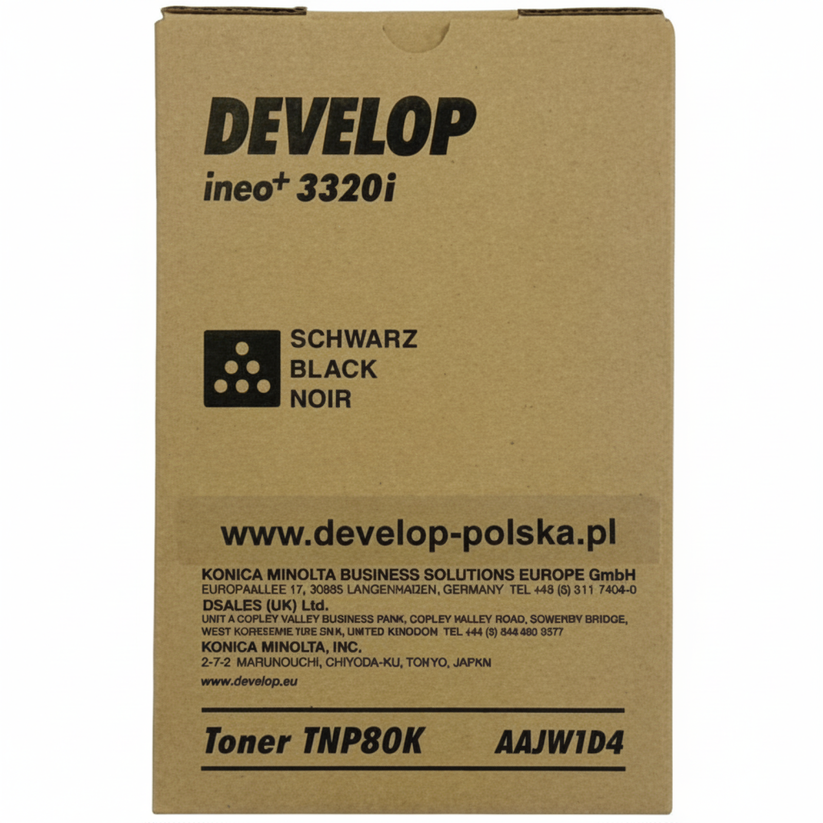 Original OEM Toner Develop TNP-80K (AAJW1D4) (Black)