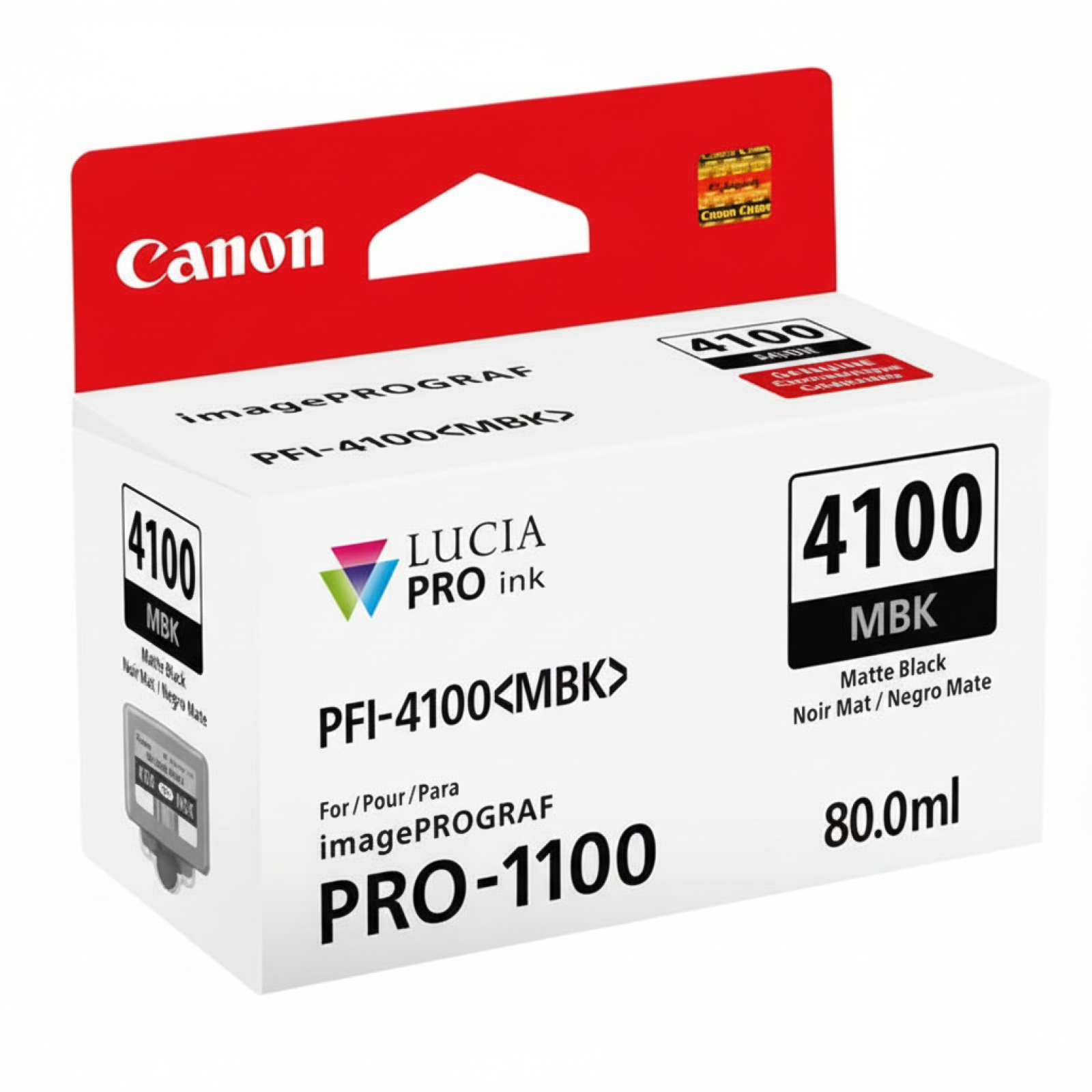 Original OEM Ink Cartridge Canon PFI-4100 MBK (6776C001) (Matte black)