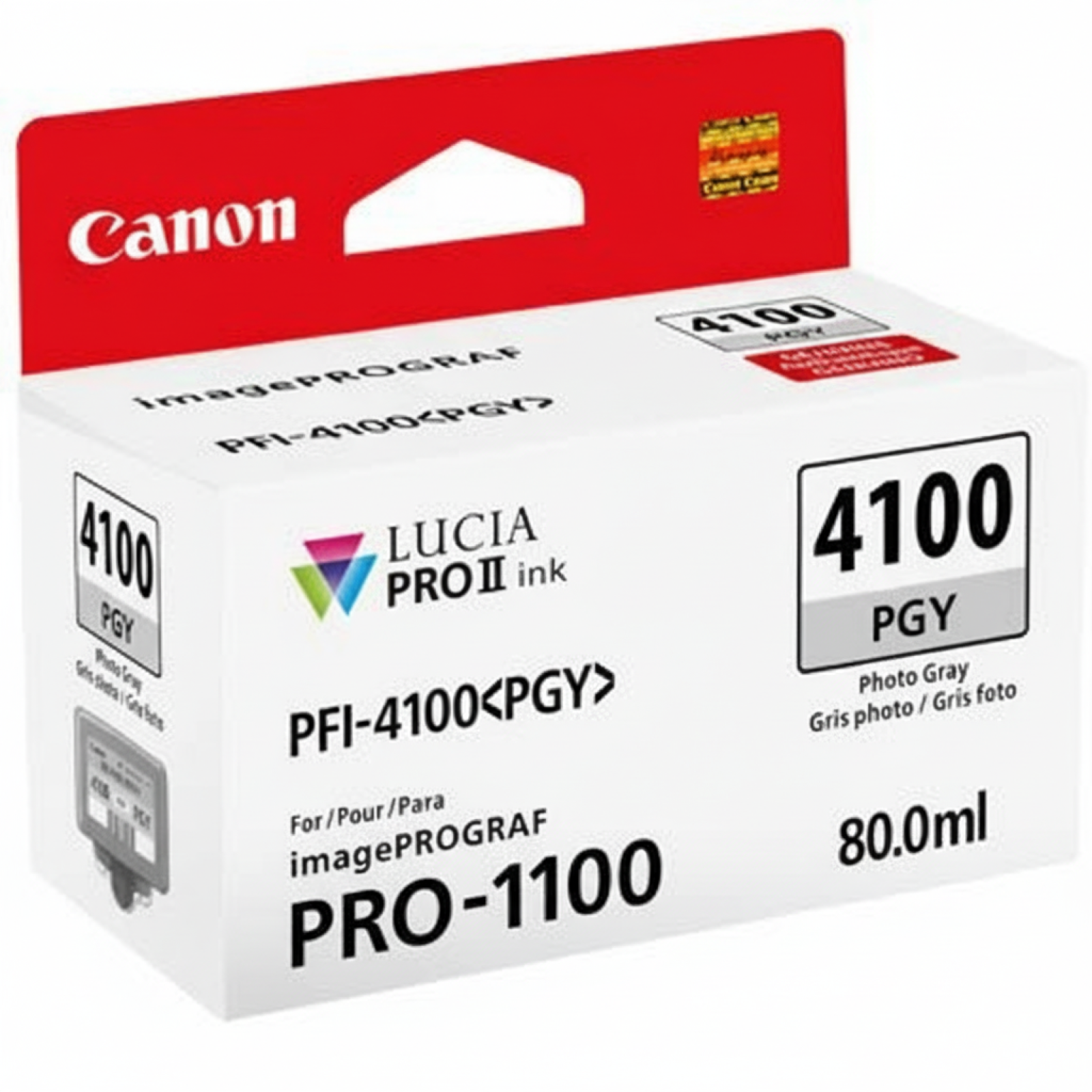 Original OEM Ink Cartridge Canon PFI-4100 PGY (6784C001) (Grey Photo)