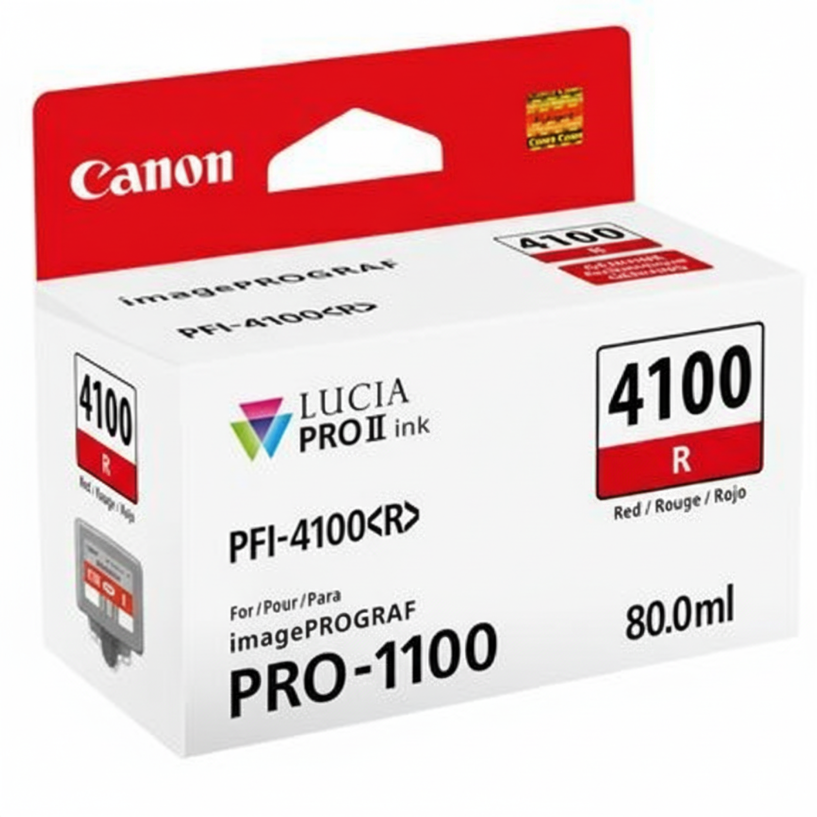 Original OEM Ink Cartridge Canon PFI-4100 R (6785C001) (Red)
